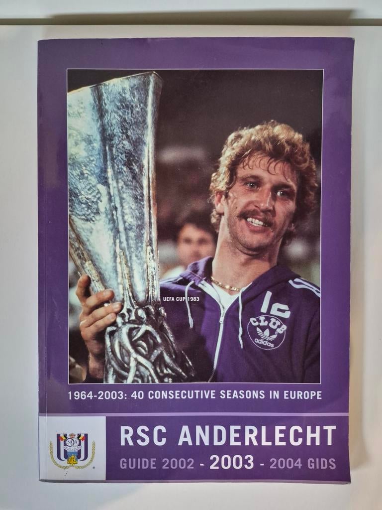 RSC Anderlecht -Gids 2003- 40 consecutive seasons in Europe, Ophalen of Verzenden, Gebruikt