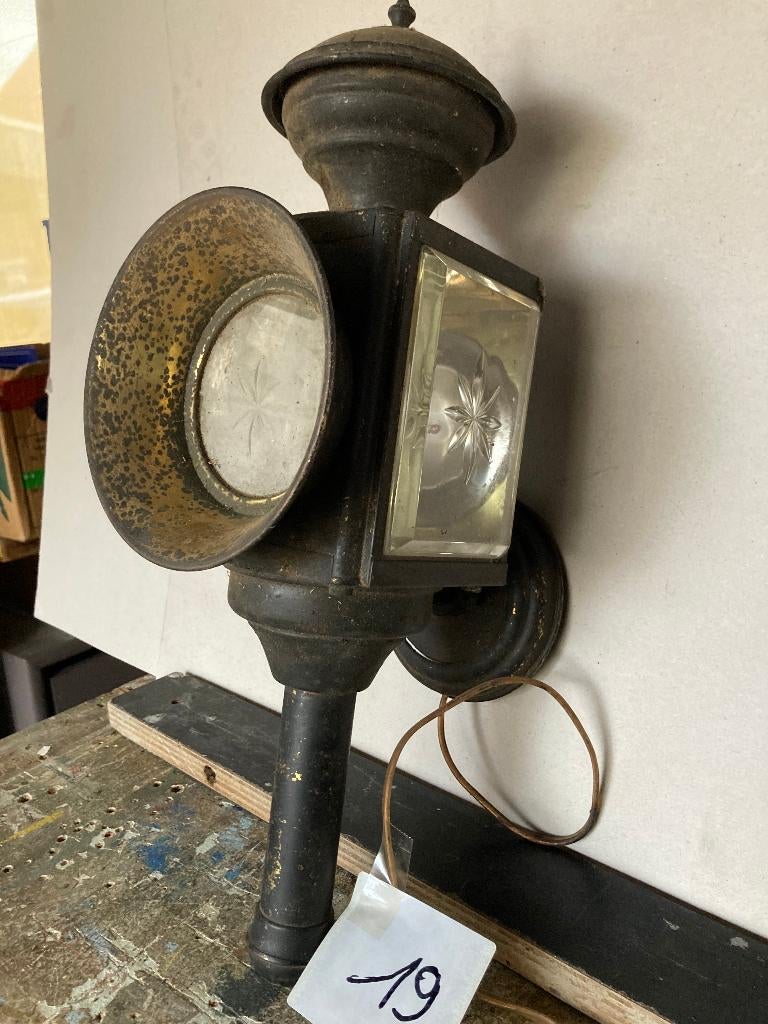 Oude koetslamp / wandlamp, Antiek en Kunst, Ophalen