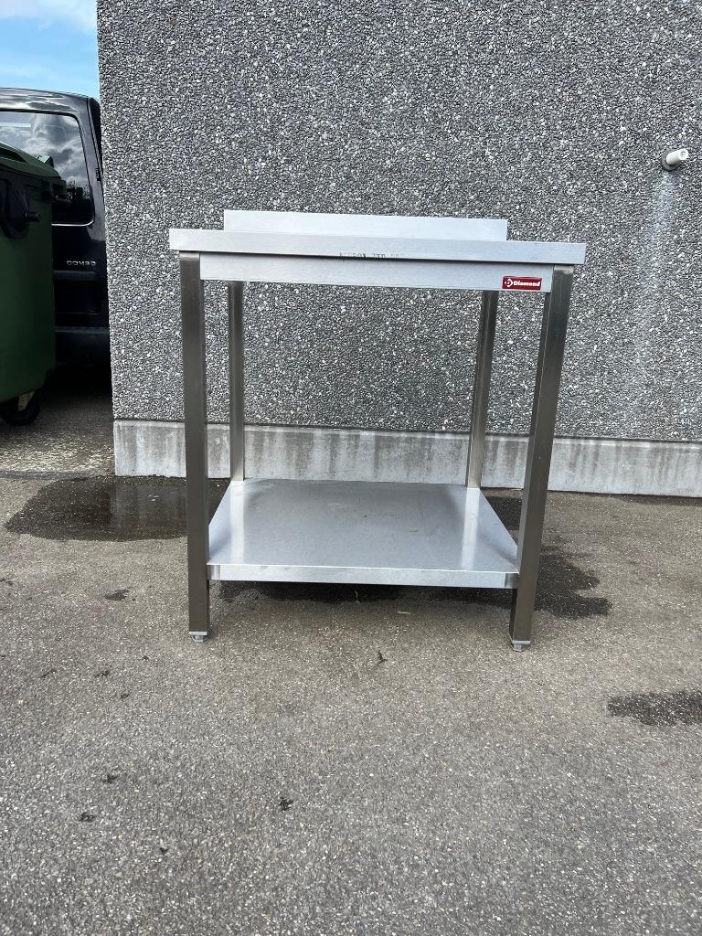 Inox tafel Diamond, Ophalen of Verzenden, Gebruikt, Inox Meubilair