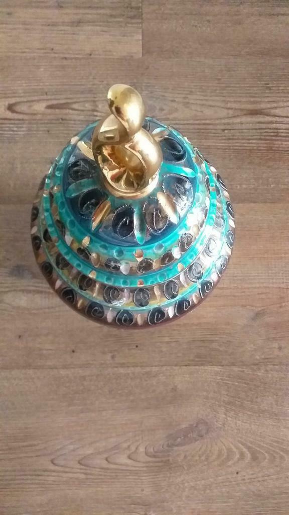 handbeschilderde H.Bequet vintage vaas, Ophalen