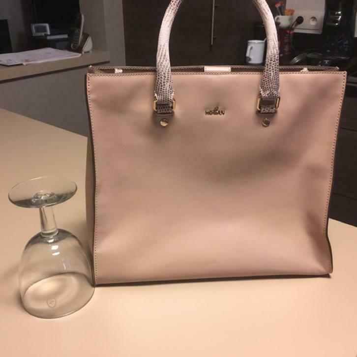 Hogan lederen handtas, Verzenden, Zo goed als nieuw, Handtas