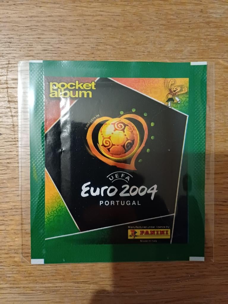 Panini Euro 2004 zakje/pochette MINISTICKERS zeldzaam, Enlèvement ou Envoi