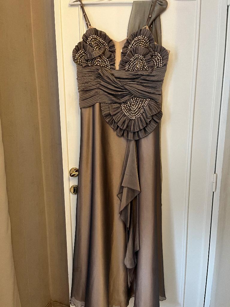 Robe de cérémonie, Enlèvement, Porté, Taille 46/48 (XL) ou plus grande, Beige