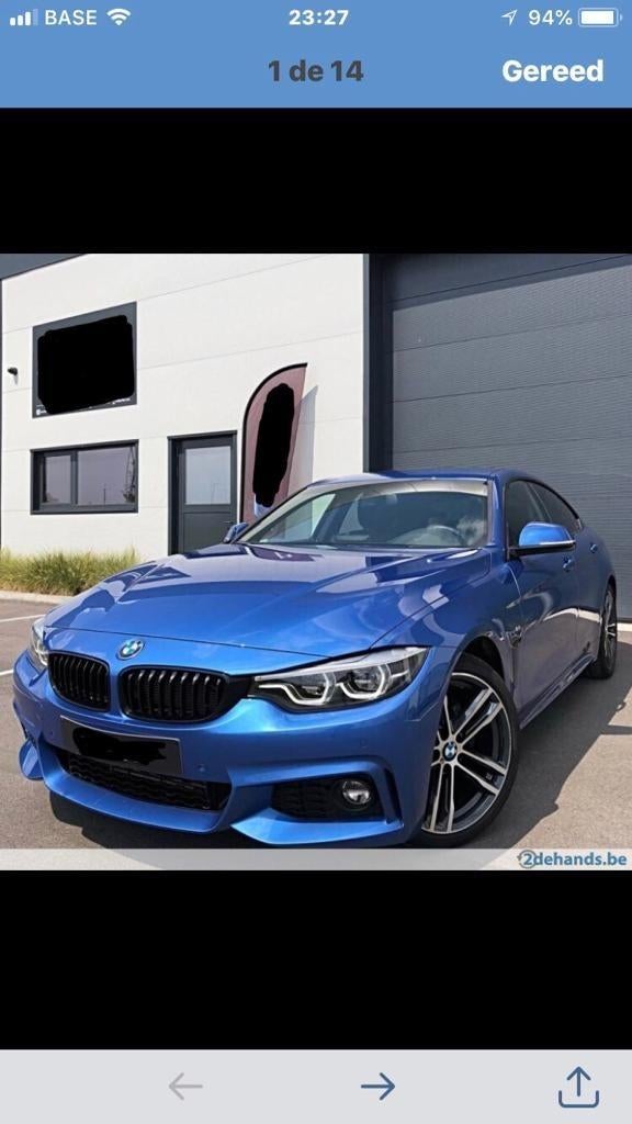 BMW 420dA Gran Coupe M-Sport Pack (Estori Blauw), Auto's, BMW, Automaat, Achterwielaandrijving, 1995 cc, 4 cilinders