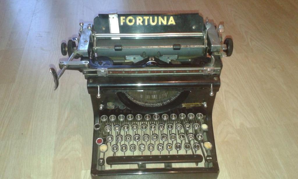 Fortuna typmachine, Ophalen, Gebruikt