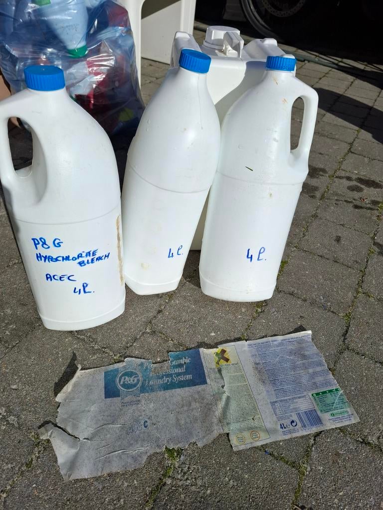 Produit de lessivage semi-pro, Enlèvement