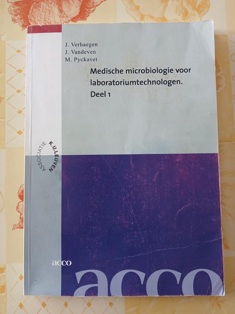 Medische microbiologie voor laboratoriumtechnologe, Boeken, Ophalen of Verzenden, Zo goed als nieuw, Verhaegen Jan