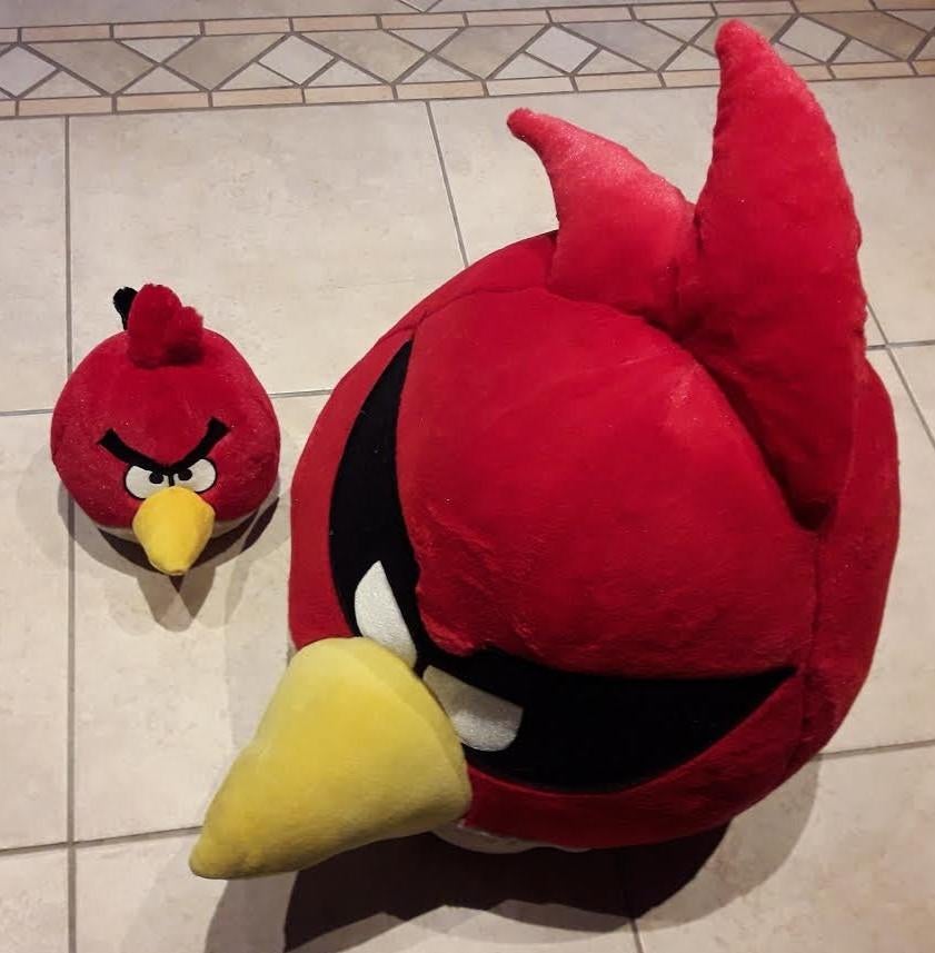 Knuffel Hele grote angry birds van 60 cm, Kinderen en Baby's, Speelgoed | Knuffels en Pluche, Ophalen of Verzenden, Zo goed als nieuw