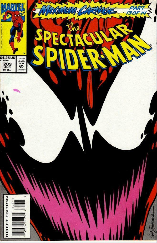 Marvel Comics - Spectacular Spider-Man # 203 (Carnage), Comics, Enlèvement ou Envoi, Utilisé, Amérique