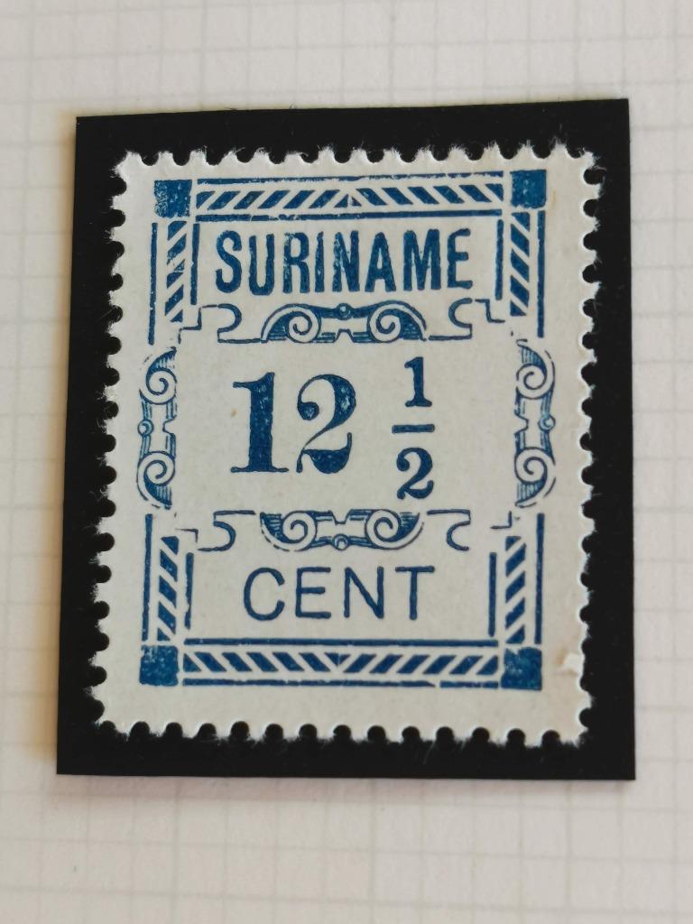 Suriname 1912 - chiffres *, Enlèvement ou Envoi, Non oblitéré
