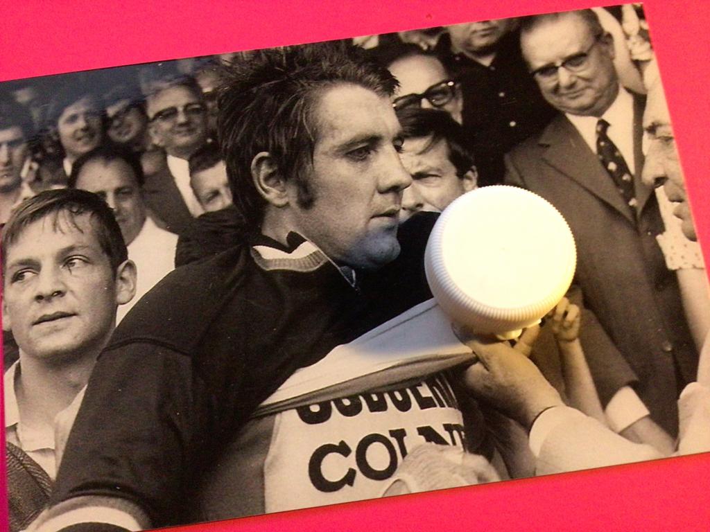 wielerfoto 1974 team ijsboerke roger swerts, Ophalen of Verzenden, Zo goed als nieuw