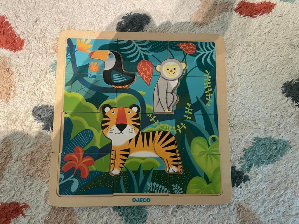 Houten puzzel djeco, Antiek en Kunst, Ophalen