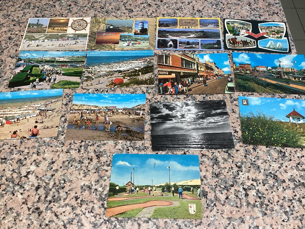 Lot de 13 cartes postales BREDENE côte mer, Collections, Cartes postales | Belgique, Enlèvement ou Envoi, 1960 à 1980, Affranchie