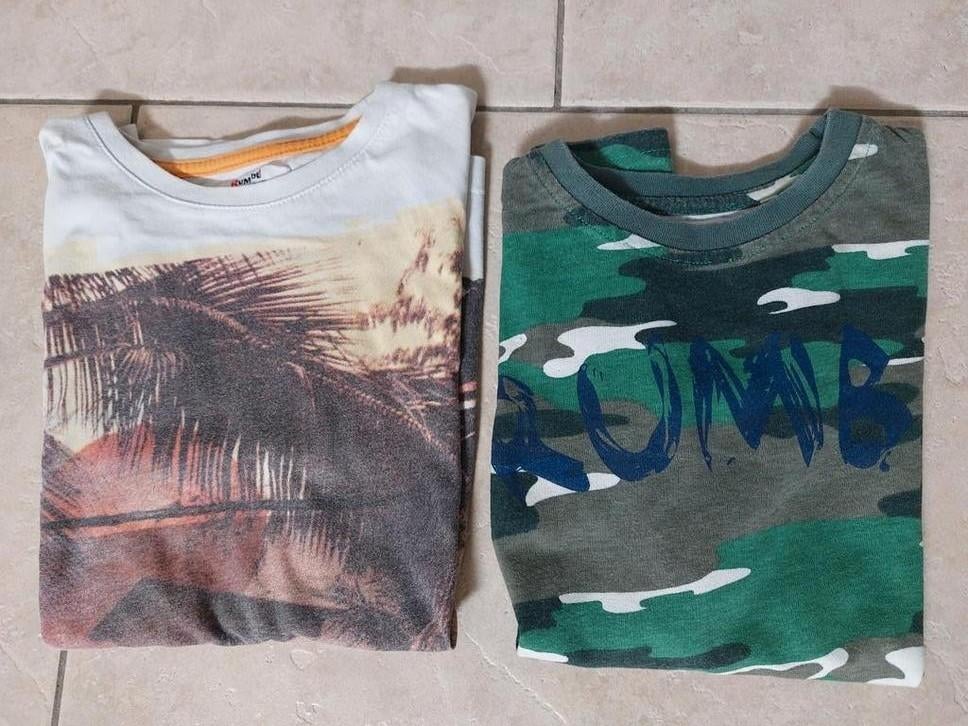2 tshirts t-shirts maat 140-146 Rumbl 10-11 jaar jongen, Gebruikt, Ophalen of Verzenden, Shirt of Longsleeve, Rumbl