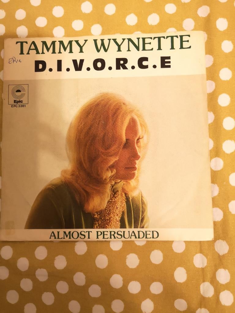tammy wynette d.i.v.o.r.c.e-almost persuaded, Gebruikt, 7 inch, Single, Ophalen of Verzenden