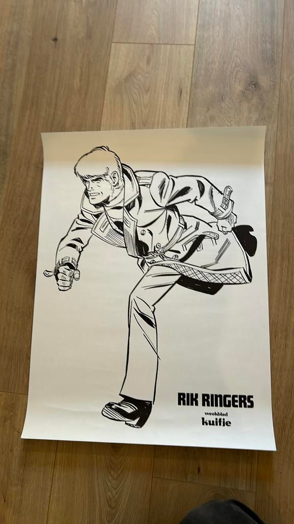 Tibet rik ringers affiche weekblad kuifje jaren 90, Verzamelen, Ophalen of Verzenden, Kuifje, Zo goed als nieuw