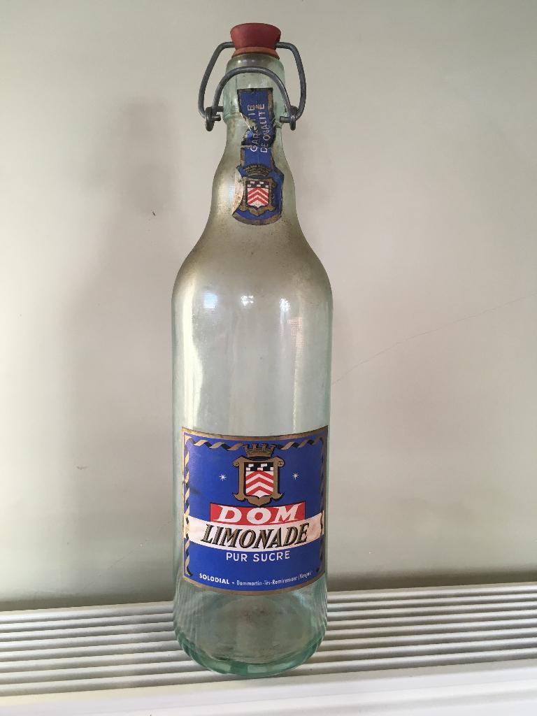 Oude Franse limonadefles Solodial, Ophalen of Verzenden, Gebruikt, Frisdrankglas