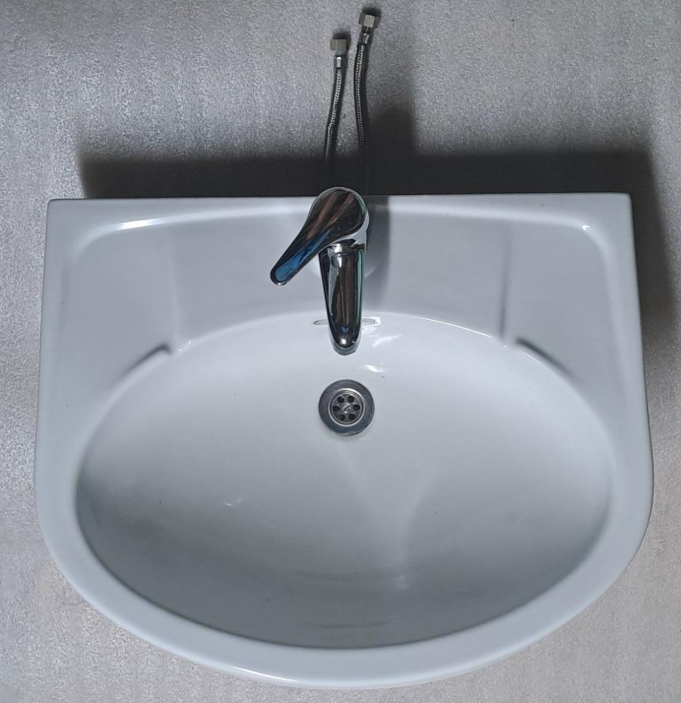 Lavabo/lavabo avec porte-gobelet, Enlèvement, Utilisé, Pierre, Lavabo