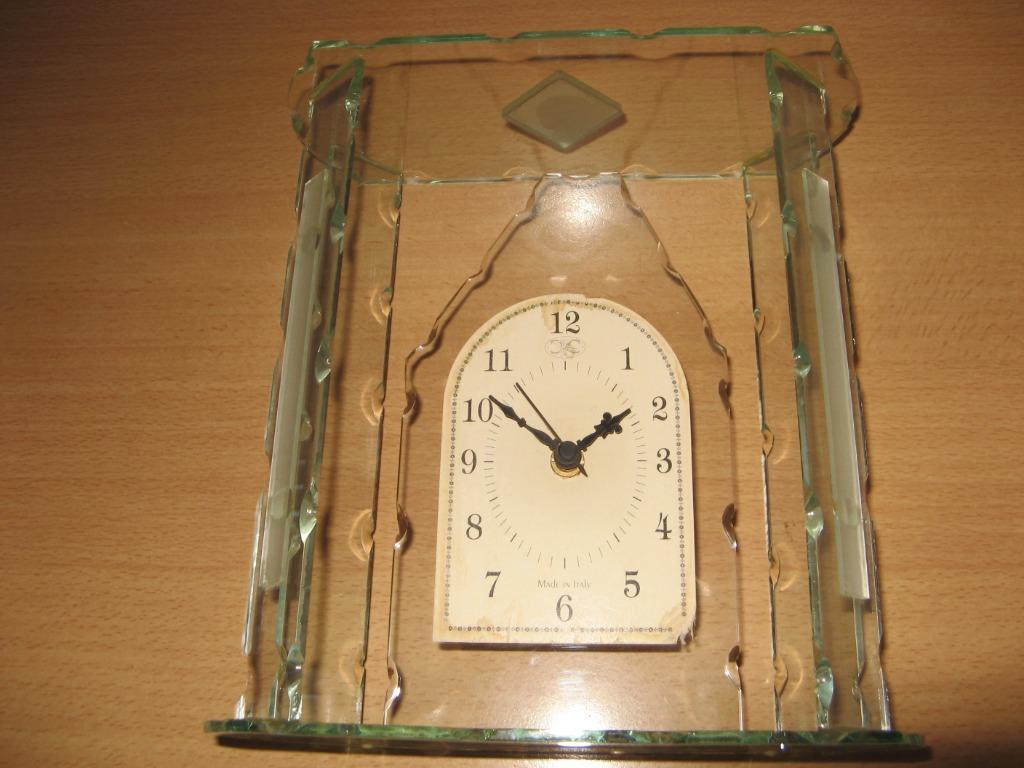 horloge en verre sur pied, Ophalen, Gebruikt, Analoog, Staande klok