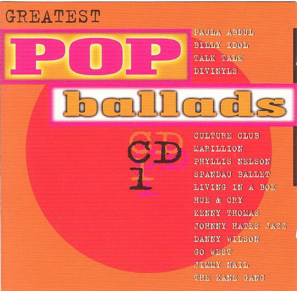 CD * GREATEST POP BALADS - CD1, Ophalen of Verzenden, Zo goed als nieuw