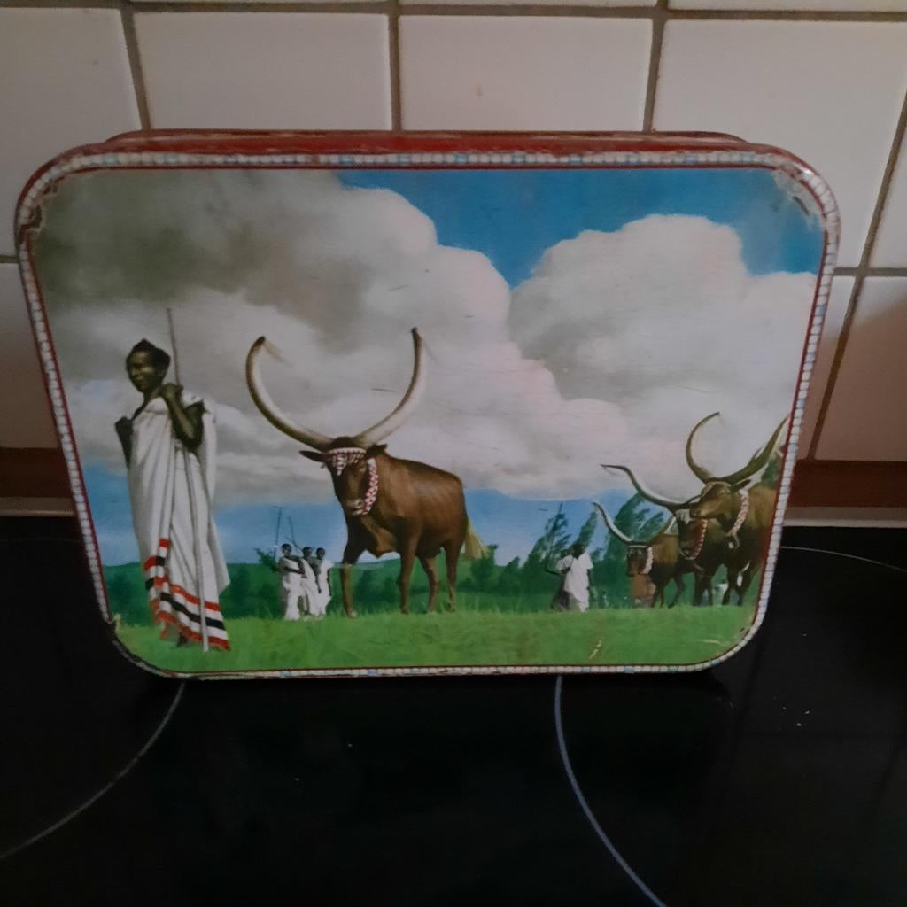 Blikken doos ( Afrika ) van Parein ., Verzamelen, Ophalen of Verzenden, Gebruikt