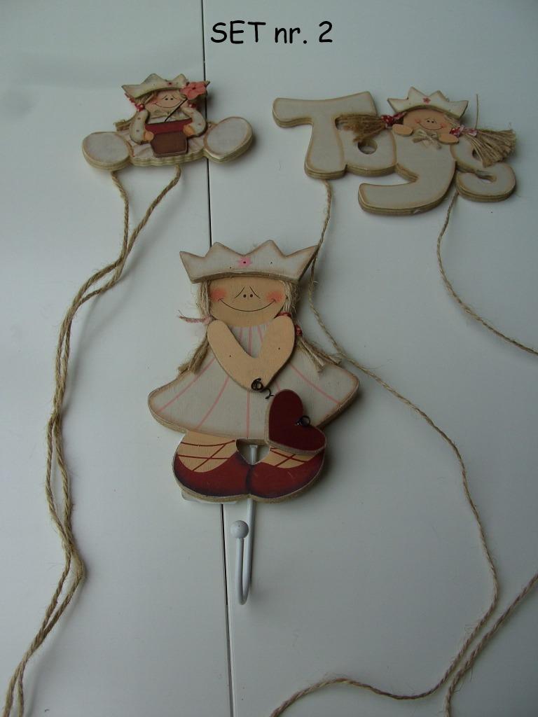 KINDERKAMER 3 DLG SET, KAPSTOK, TOYS, HANGER SET NR-2, Ophalen of Verzenden, Nieuw, Wanddecoratie