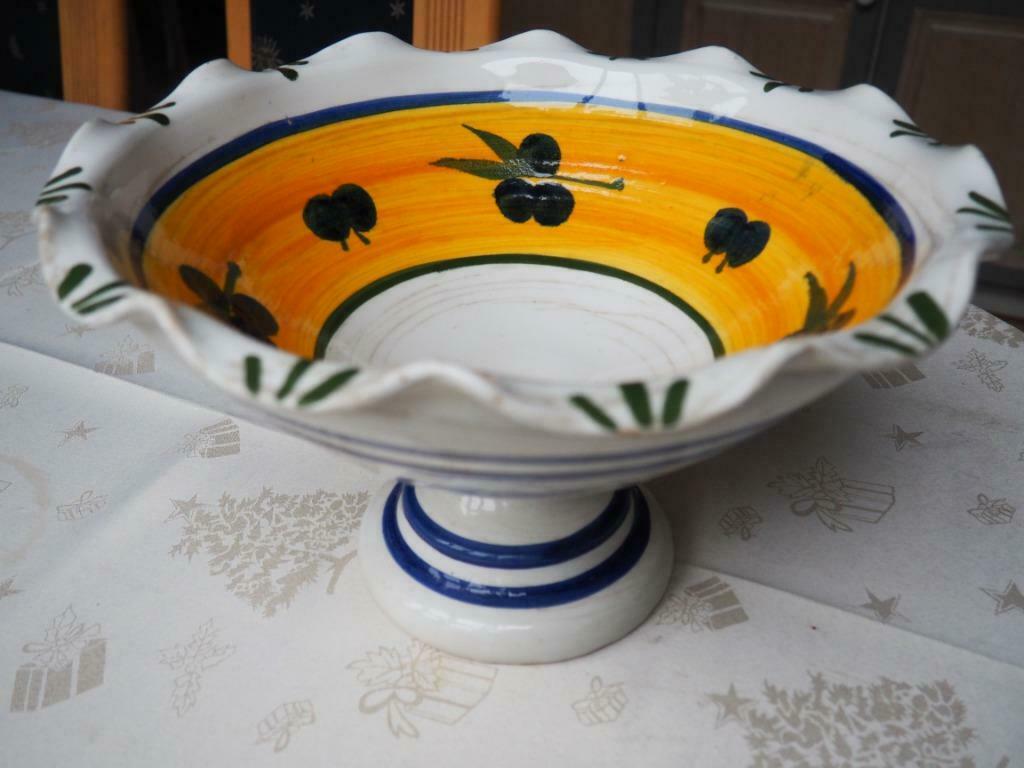 Grande corbeille à fruits en terre cuite émaillée Espagne, Maison & Meubles, Enlèvement, Utilisé, Autres couleurs
