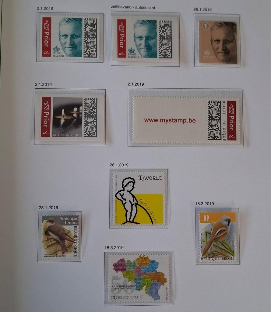 België volledige jaargang 2019**, Postzegels en Munten, Ophalen of Verzenden
