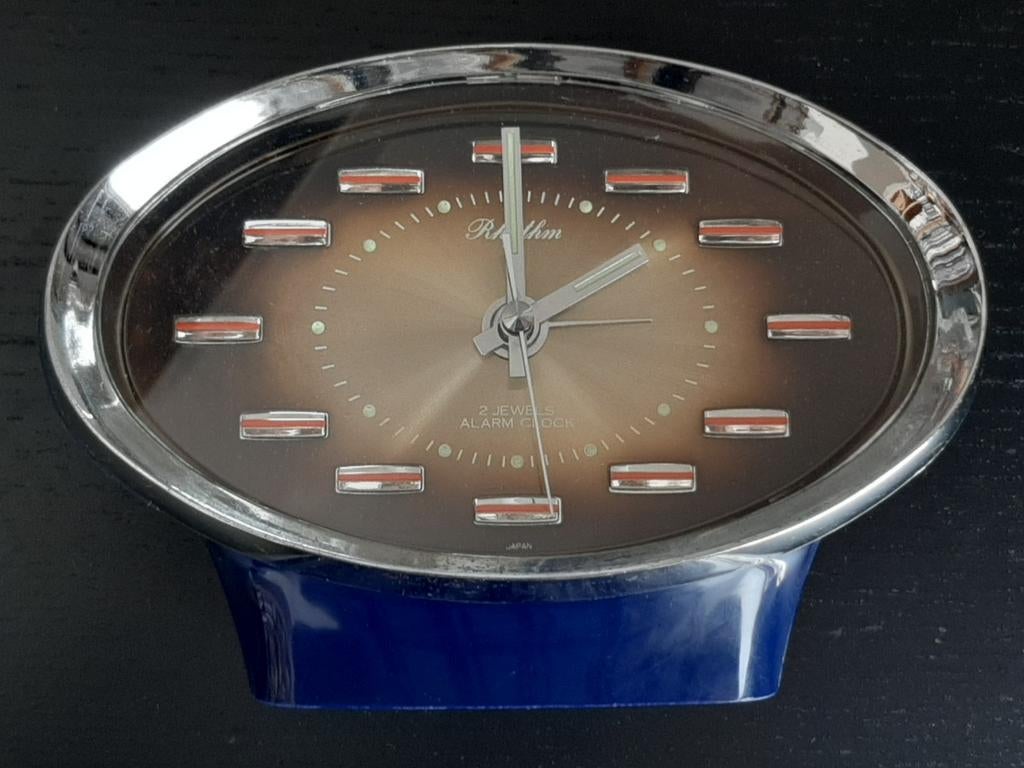 RHYTHM vintage mechanische wekker, Ophalen of Verzenden
