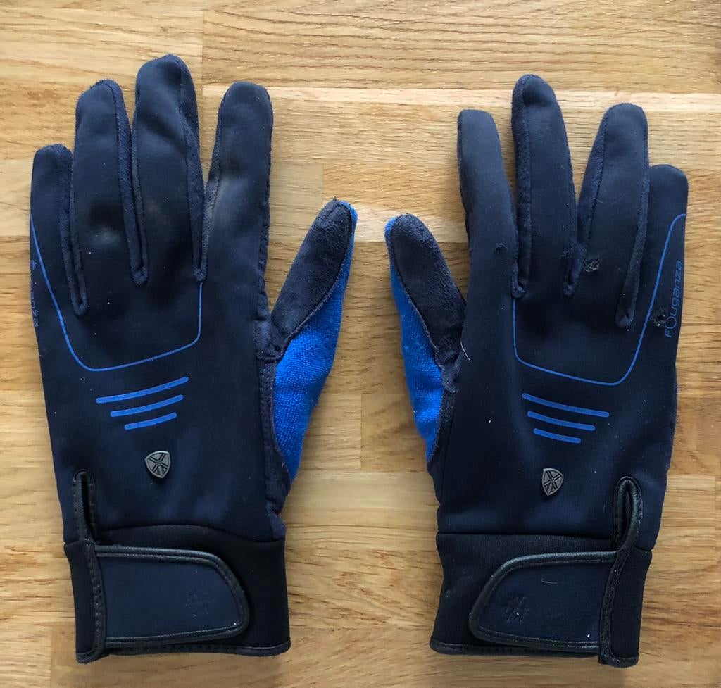 handschoenen paardrijden Decathlon Fouganza maat S blauw, Dieren en Toebehoren, Paardrijkleding, Gebruikt, Overige typen, Overige soorten