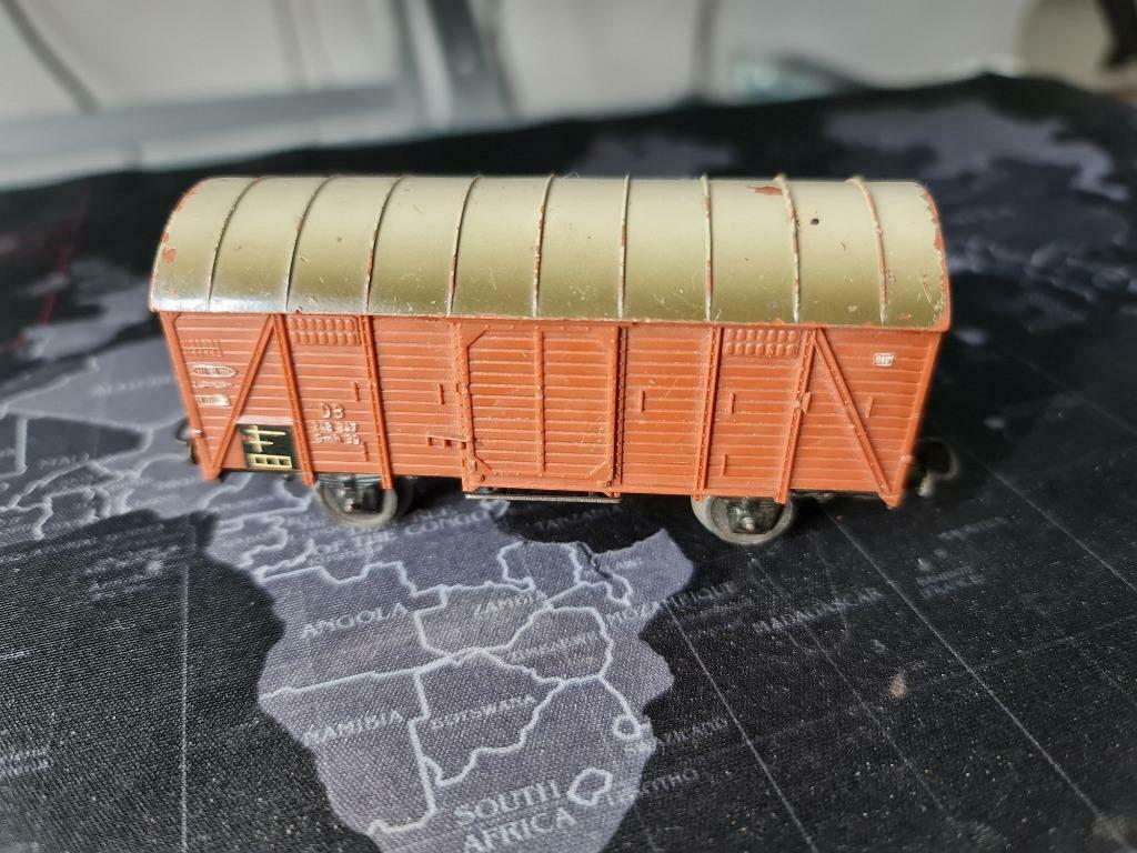 MARKLIN - Bruine goederenwagen, Verzamelen, Spoorwegen en Tram, Ophalen of Verzenden, Gebruikt, Trein, Schaalmodel
