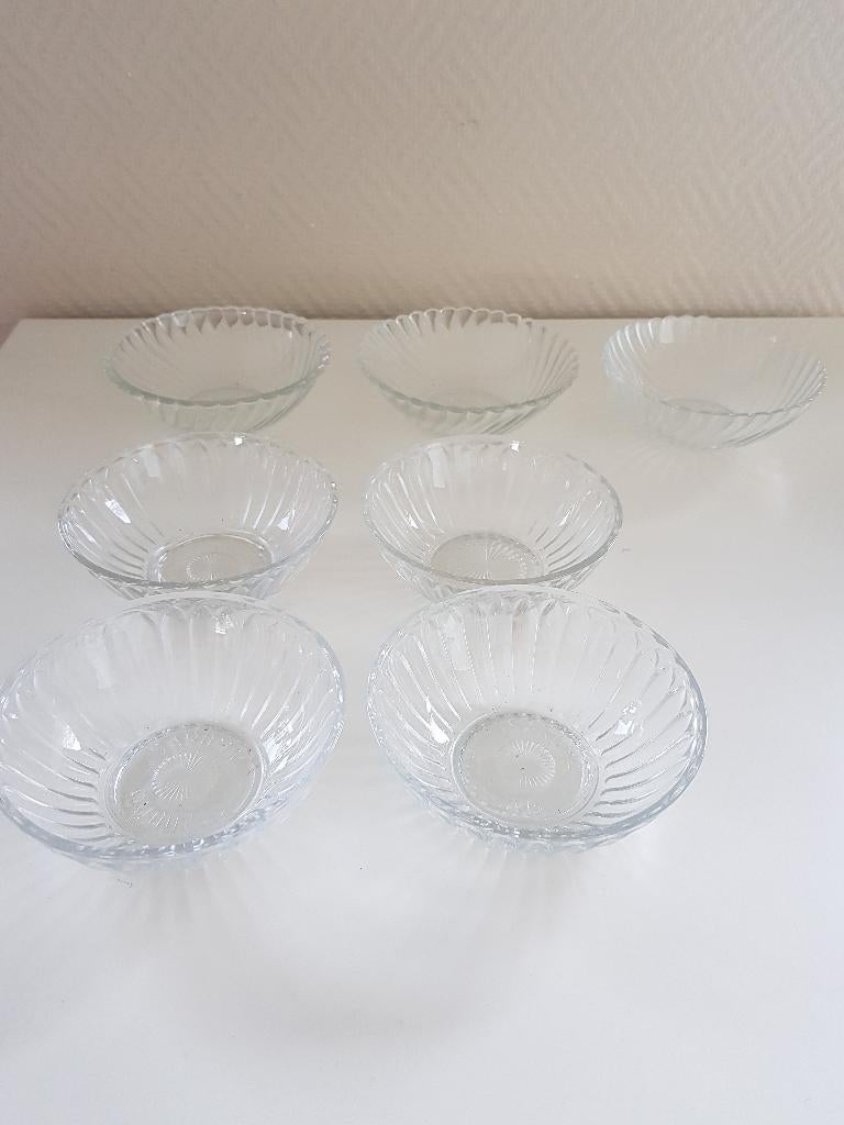 Saroma pudding glazen schaaltjes, Huis en Inrichting, Ophalen of Verzenden, Gebruikt