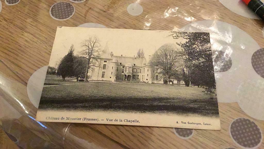 Frasnes Château de Moustier, Avant 1920, Non affranchie, Hainaut