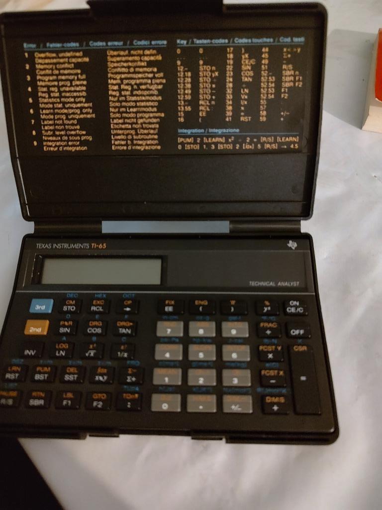 Wetenschappelijk, analytisch rekenmachine TI-65, Ophalen, Zo goed als nieuw