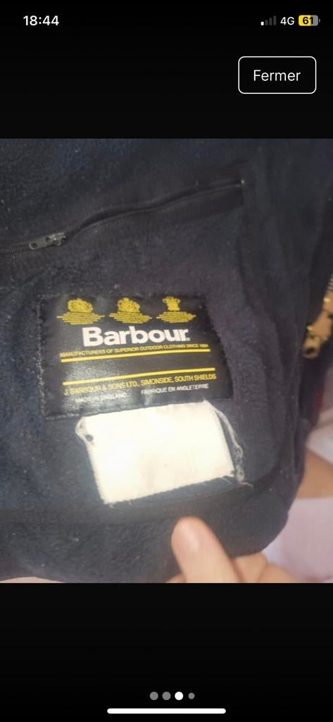 Barbour polar quilts blue M, Enlèvement ou Envoi, Comme neuf