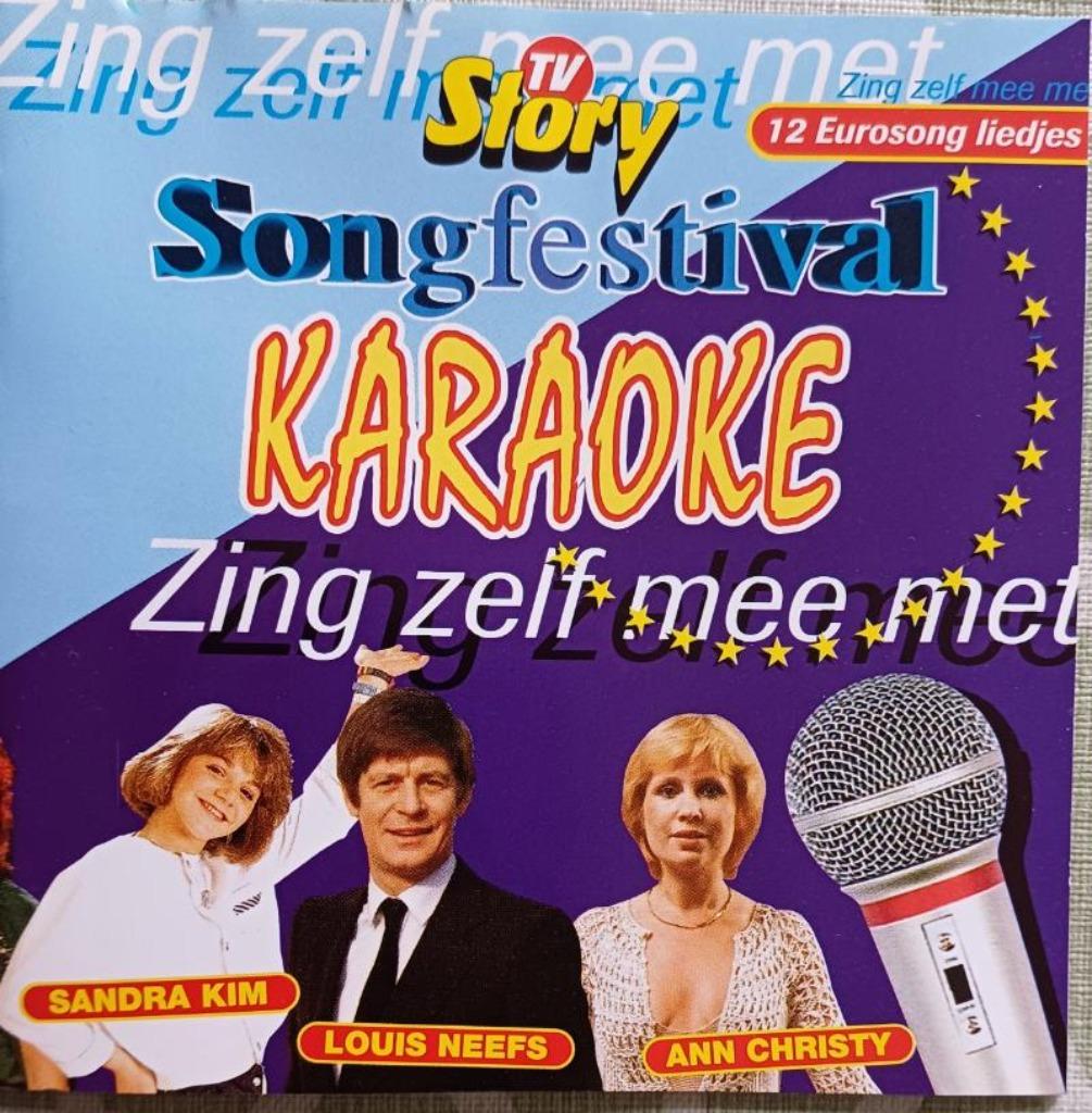 cd STORY-SONGFESTIVAL -KARAOKE EUROVISION SONGFESTIVAL, Cd's en Dvd's, Ophalen, Zo goed als nieuw
