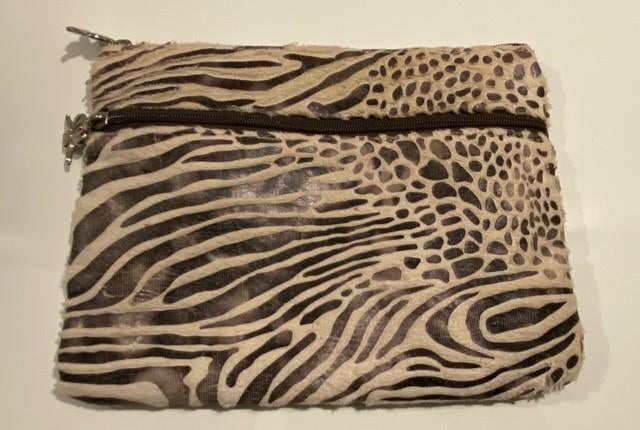 Bruin beige toillettas in dierenprint, Enlèvement ou Envoi, Neuf, Beige, Homme ou Femme
