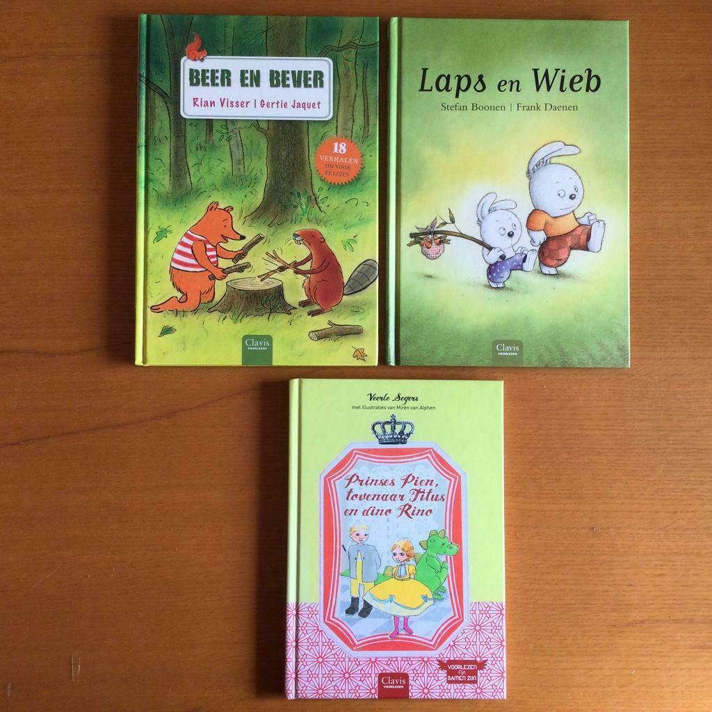 Pakket 3 voorleesboeken Clavis, Neuf, Garçon ou Fille, Enlèvement ou Envoi, Fiction général