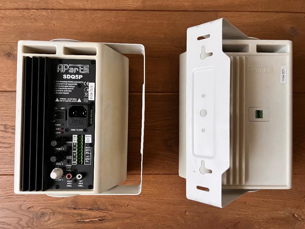 APART Audio SDQ5P 2x30W RMS (paar), Autres marques, Moins de 60 watts, Enlèvement ou Envoi, Utilisé
