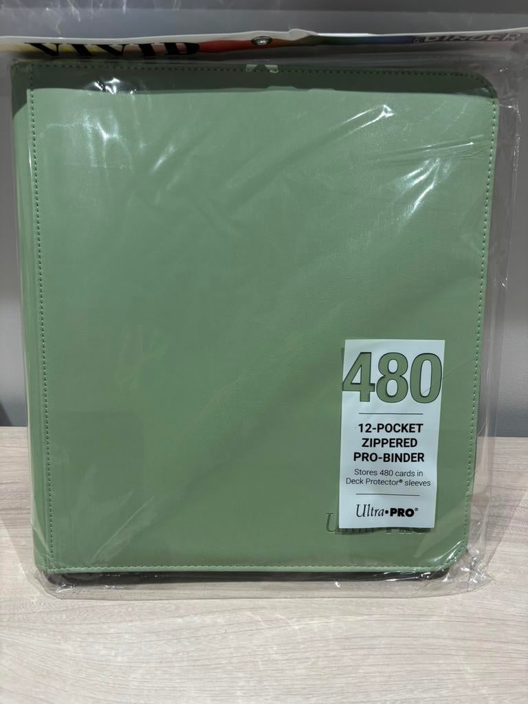 Reliure zippée à 12 poches Cool Matcha Green Ultra Pro Vivid, Enlèvement ou Envoi, Comme neuf