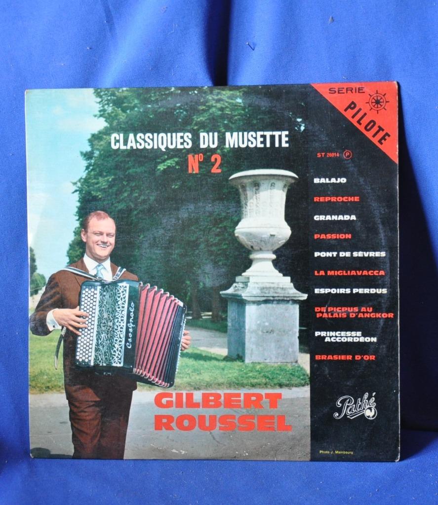 ancien vinyl 33 tours accordeon gilbert roussel  (x2042), CD & DVD, Vinyles | Autres Vinyles, Utilisé, Enlèvement ou Envoi