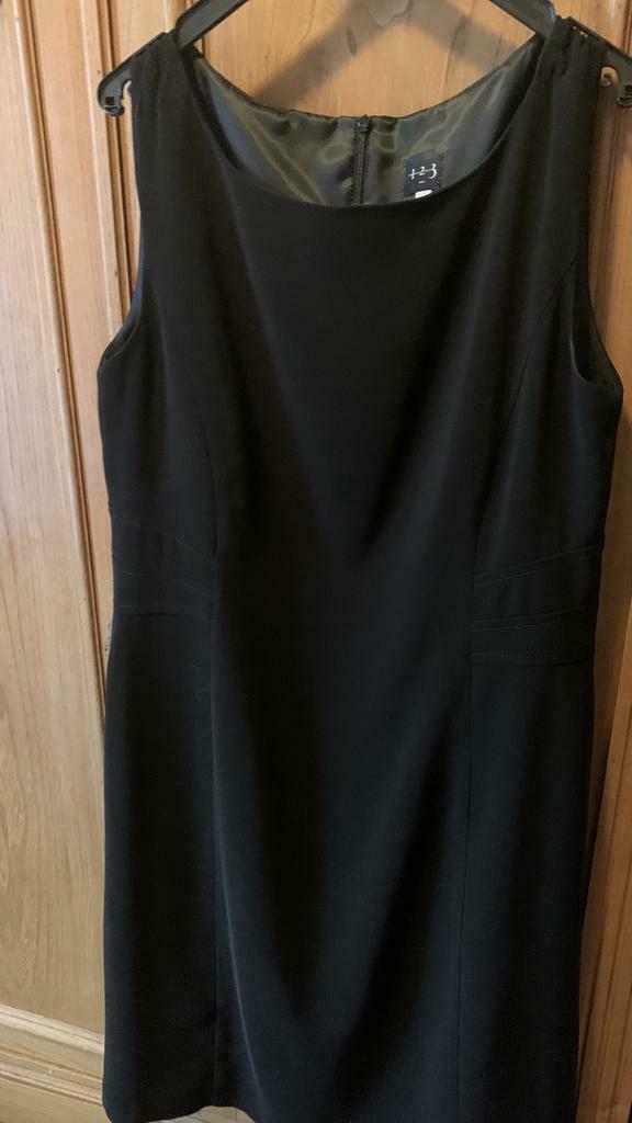 Robe noire dame taille 44, 1 2 3, Comme neuf, Taille 42/44 (L)