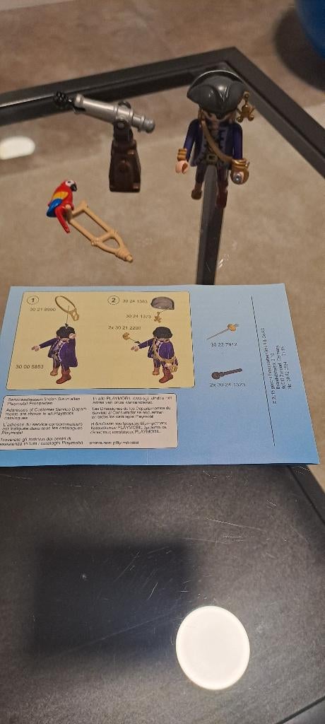 PLAYMOBIL Piratenkapitein Eénoog (6684) uit 2015., Enlèvement ou Envoi, Comme neuf, Ensemble complet