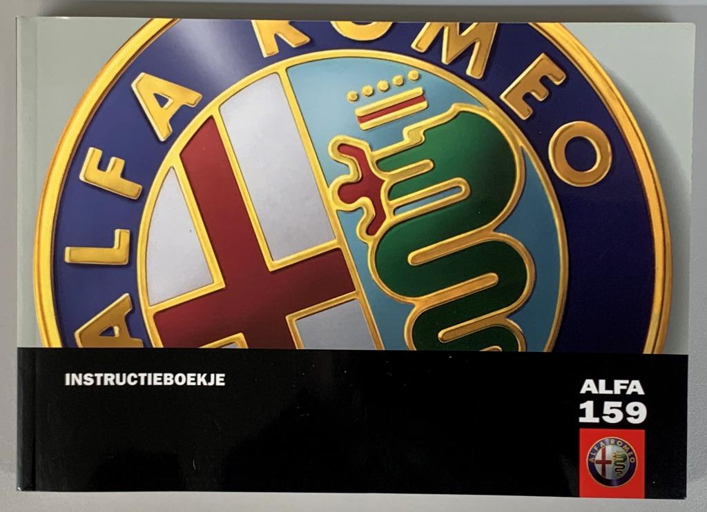 Alfa Romeo 159_Nederlandstalig _ Instructieboek, Ophalen of Verzenden