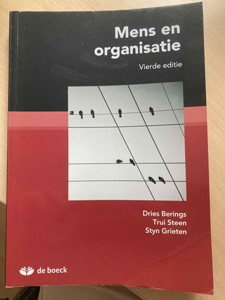 Mens en organisatie van Dries Berings, Ophalen of Verzenden, Zo goed als nieuw, Hoger Onderwijs, Dries berings