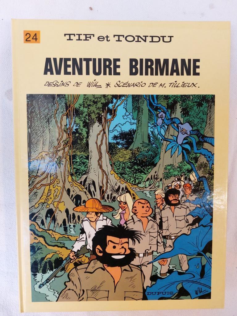 Tif et Tondu T.24 Aventure birmane - Réédition (1987) - Proc, Une BD, Enlèvement ou Envoi, Comme neuf