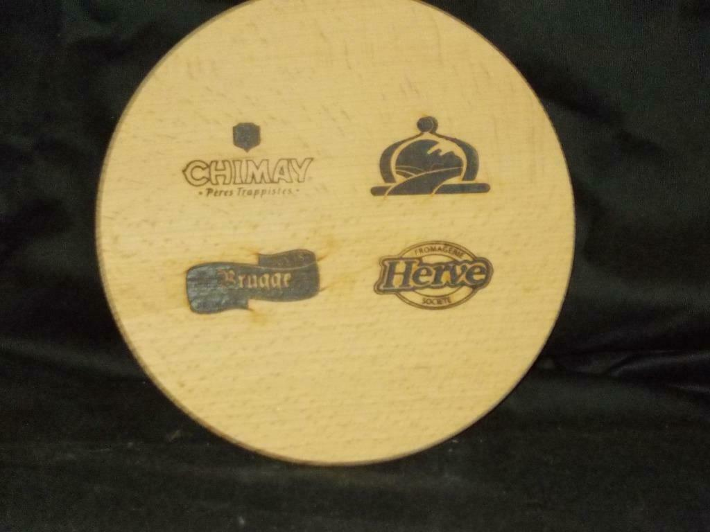 Beersign.Reclame .Houten Paneel.Chimay.Herve.Brugge .D 133, Ophalen of Verzenden, Zo goed als nieuw, Gebruiksvoorwerp