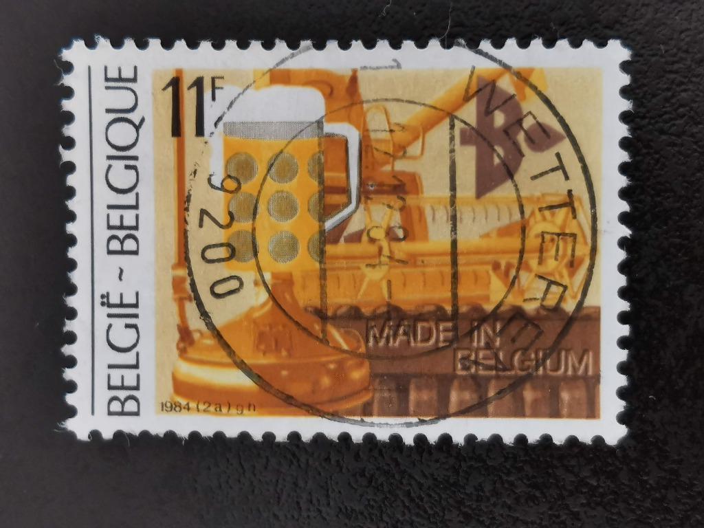 Belgique 1984 - exportation - agro-industrie, bière, machine, Enlèvement ou Envoi, Affranchi