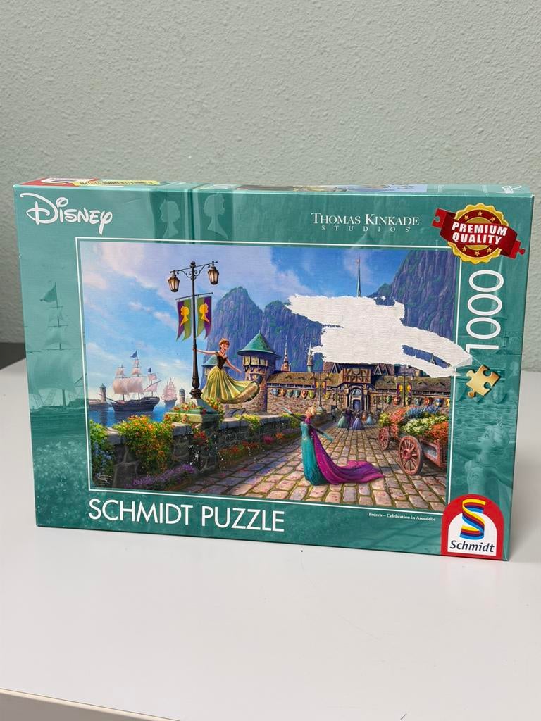 Schmidt 58042 Disney Frozen Celebration in Arendelle puzzel, Hobby en Vrije tijd, Ophalen of Verzenden, 500 t/m 1500 stukjes, Nieuw