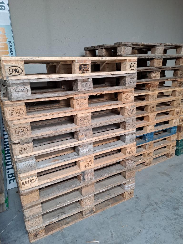 EUROPALLETTEN, Doe-het-zelf en Bouw, Hout en Planken, Ophalen, Gebruikt